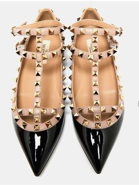 🖤 Valentino Garavani Rockstud Caged Ballet Flats🖤Brand New•$1095